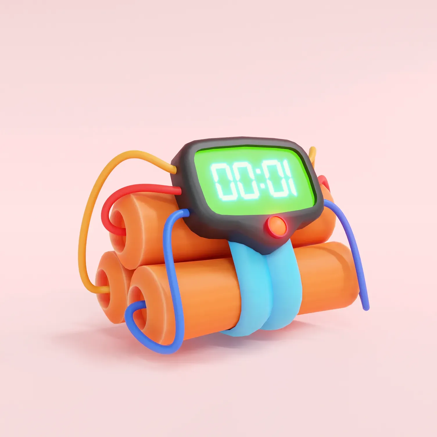 Hyper-casual game scene with simple mechanics and fast mobile gameplay